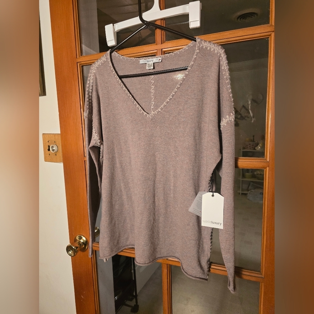 Subtle Luxury Cashmere Modal Blend Sweater